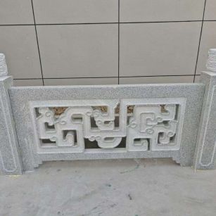 山南芝麻白河道栏杆 桥栏杆