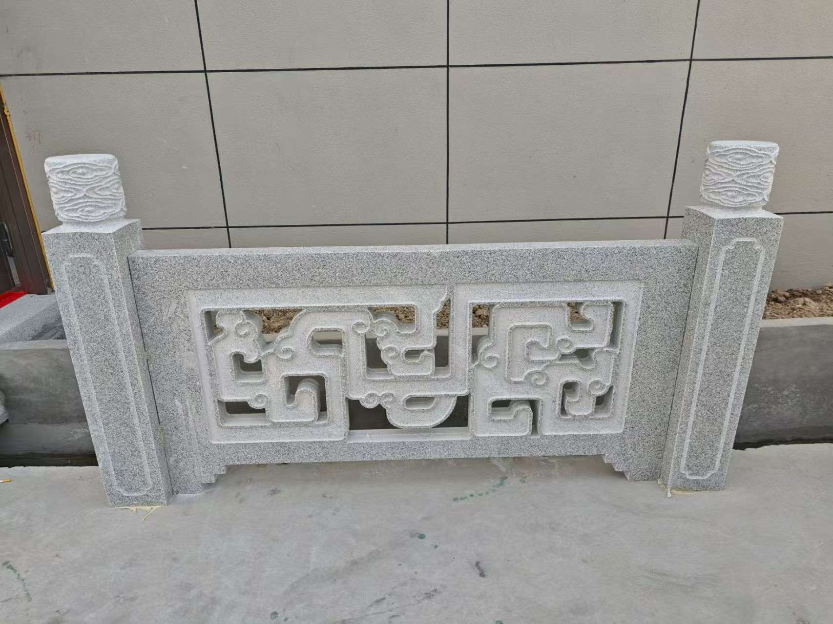 山南芝麻白河道栏杆 桥栏杆
