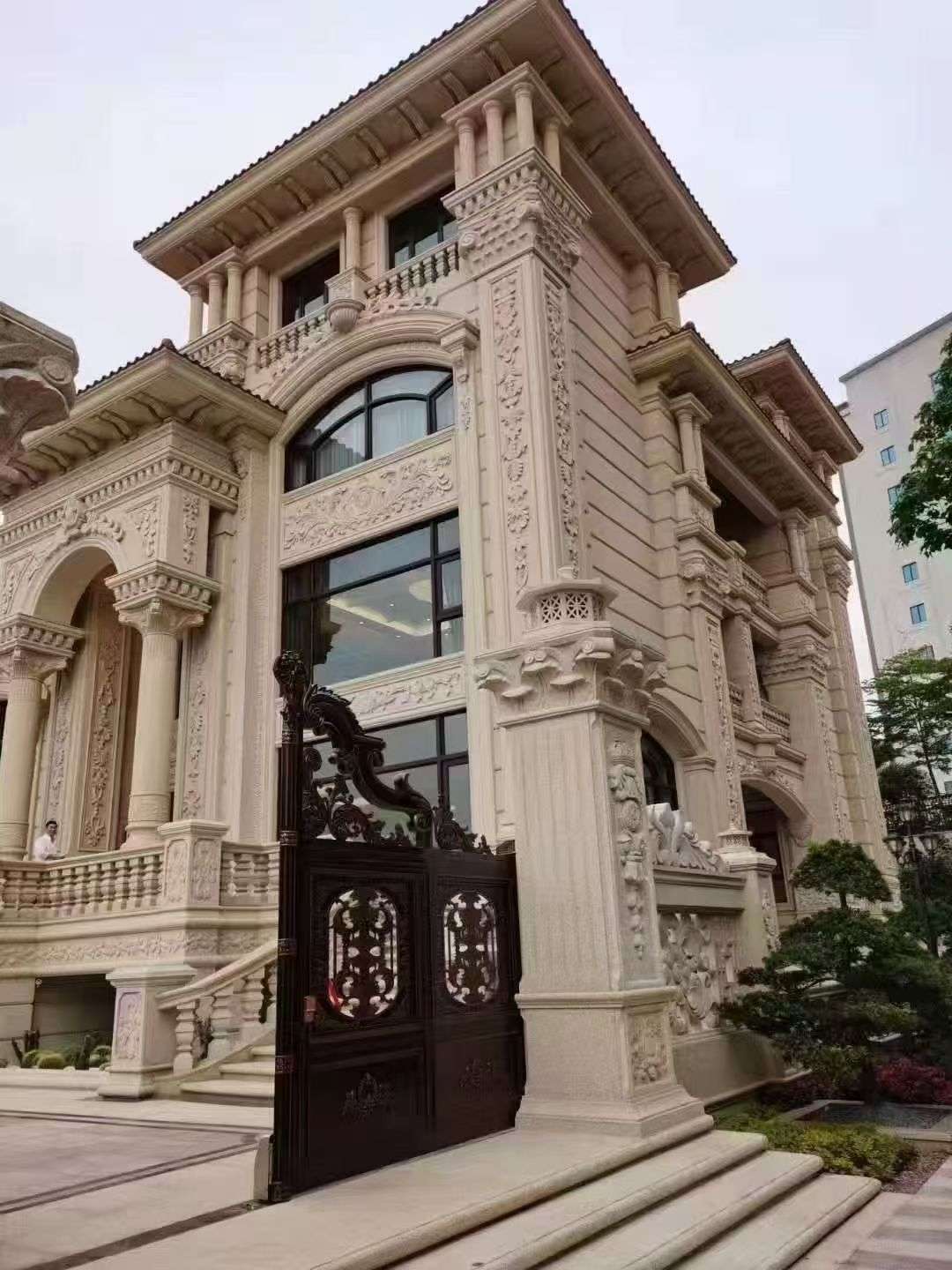 山南黄金麻别墅外墙异形定制