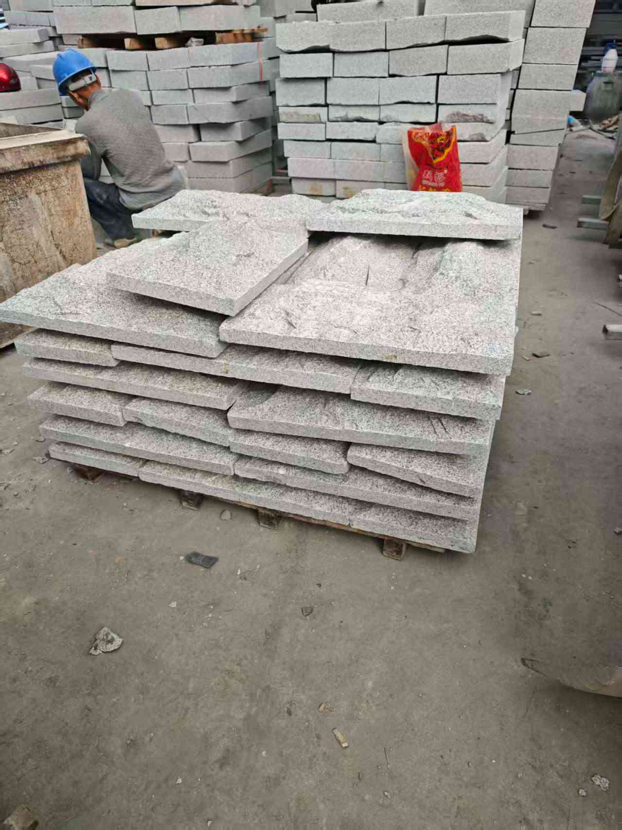 山南芝麻白蘑菇石，自然面